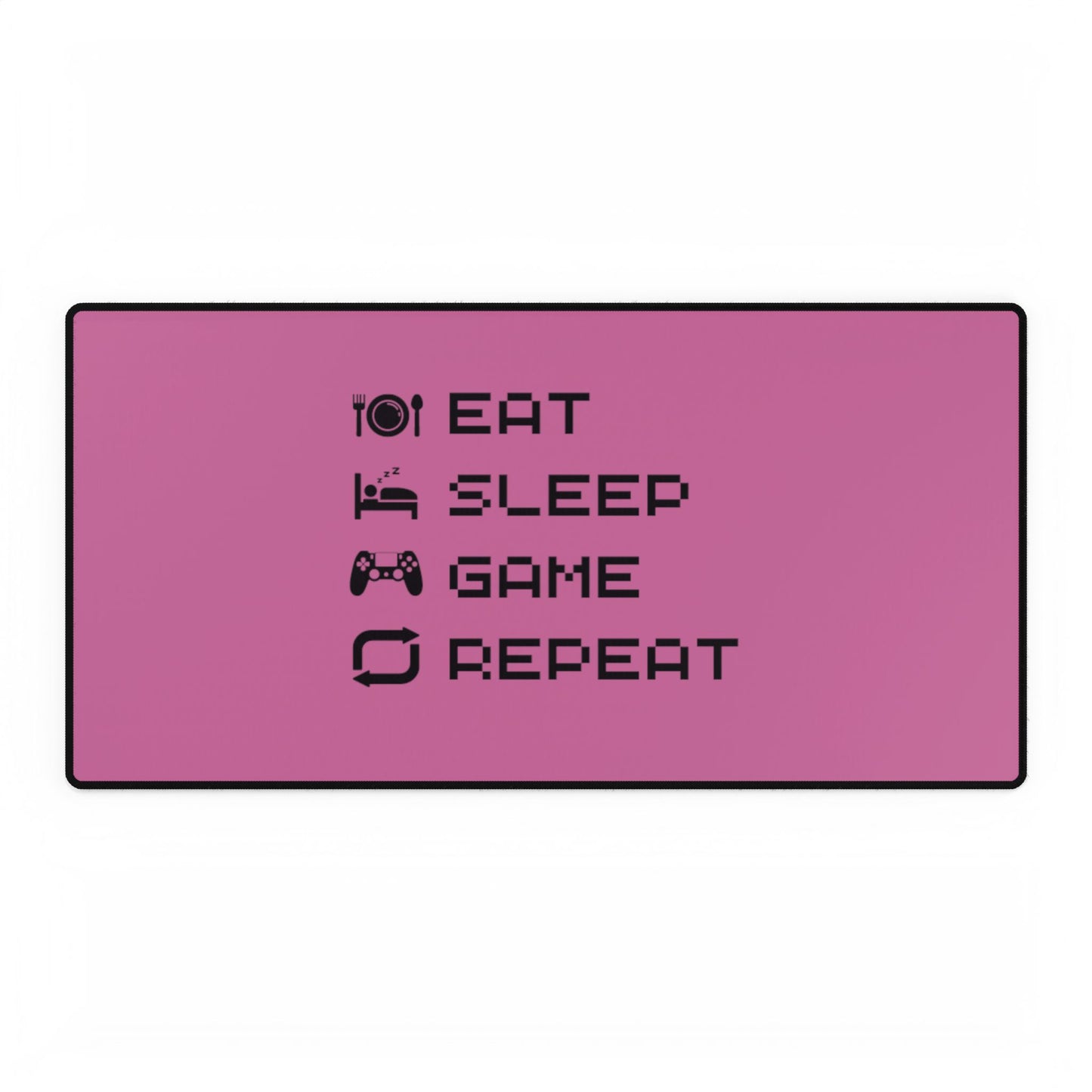 Gamer Cycle Desk Mat Pink
