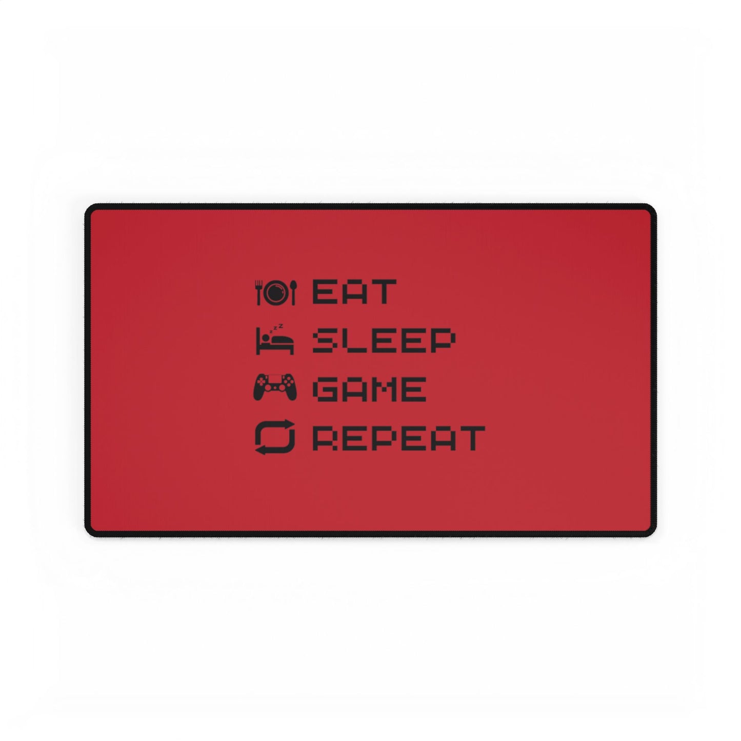 Gamer Cycle Desk Mat Red