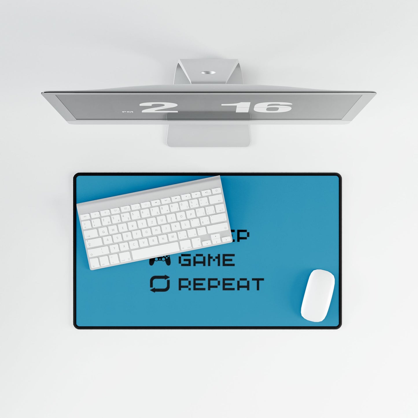 Gamer Cycle Desk Mat Teal