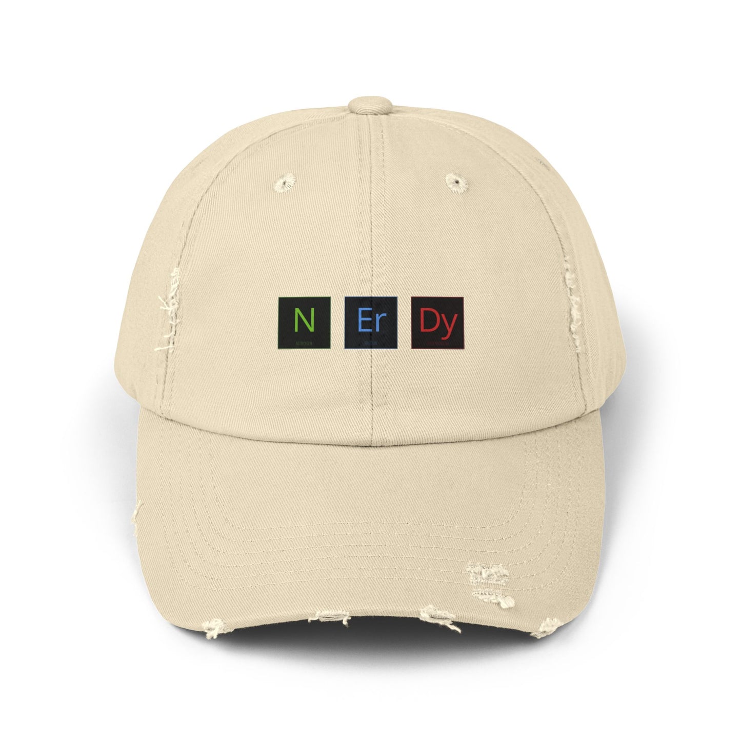 Nerdy Unisex Distressed Cap