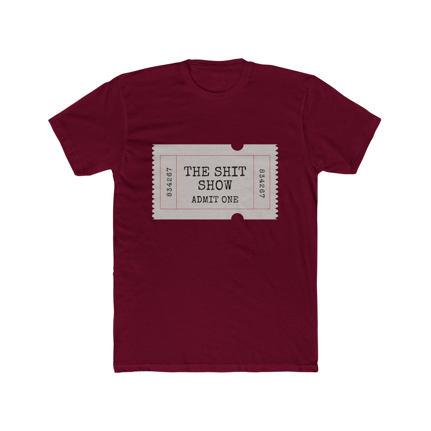 Admit One Unisex Cotton Crew Tee