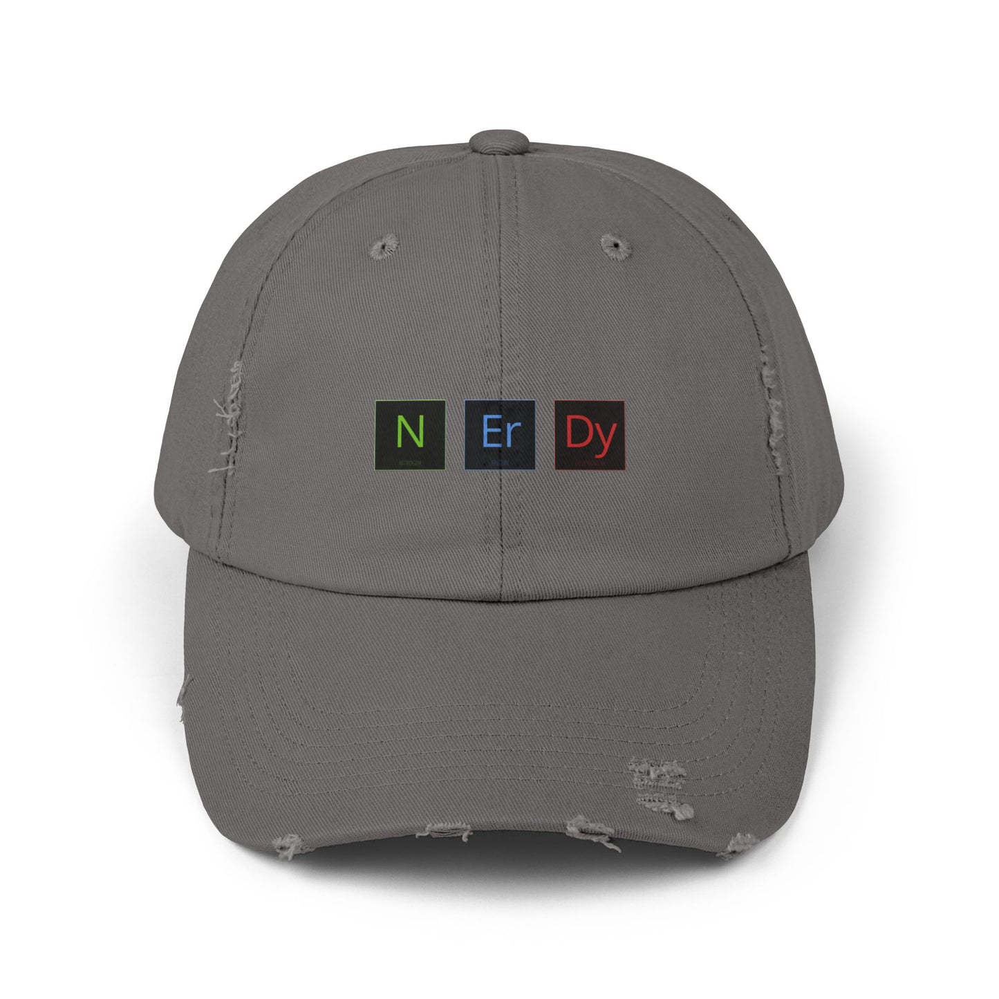 Nerdy Unisex Distressed Cap