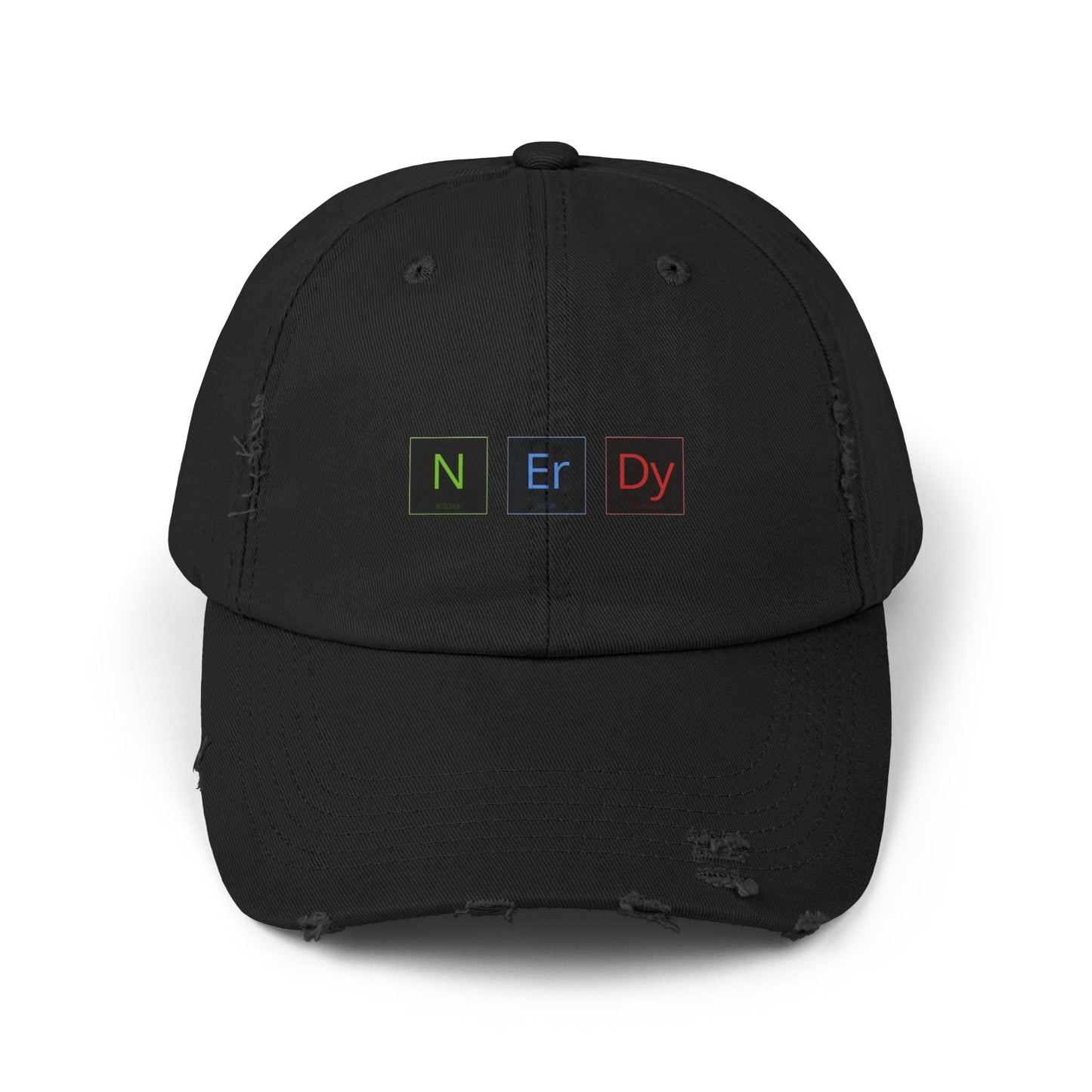 Nerdy Unisex Distressed Cap