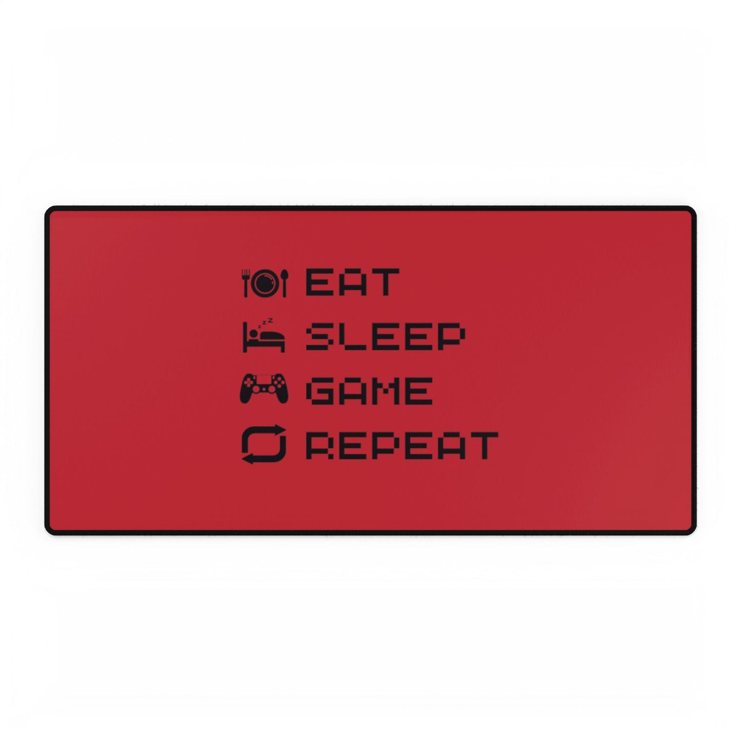 Gamer Cycle Desk Mat Red