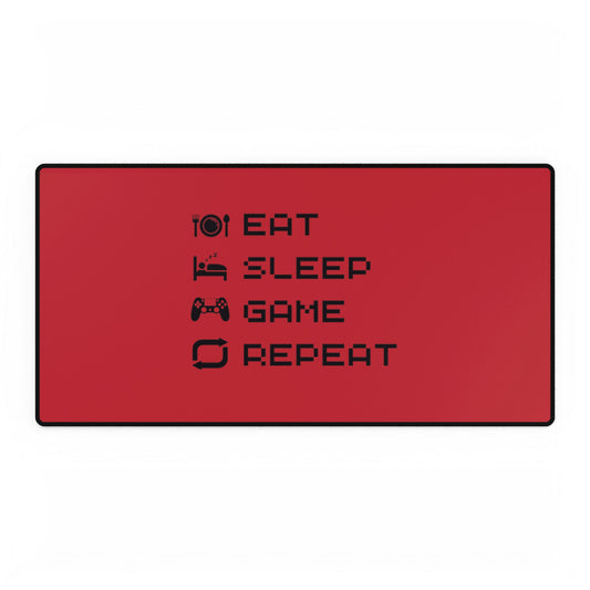 Gamer Cycle Desk Mat Red