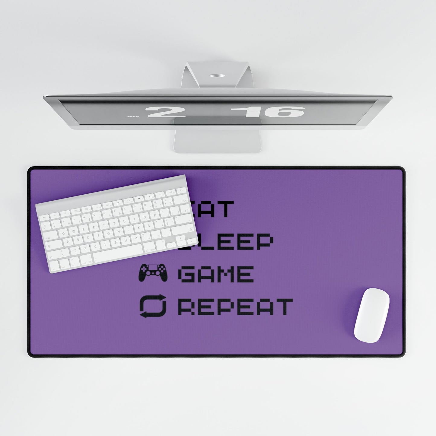 Gamer Cycle Desk Mat Purple