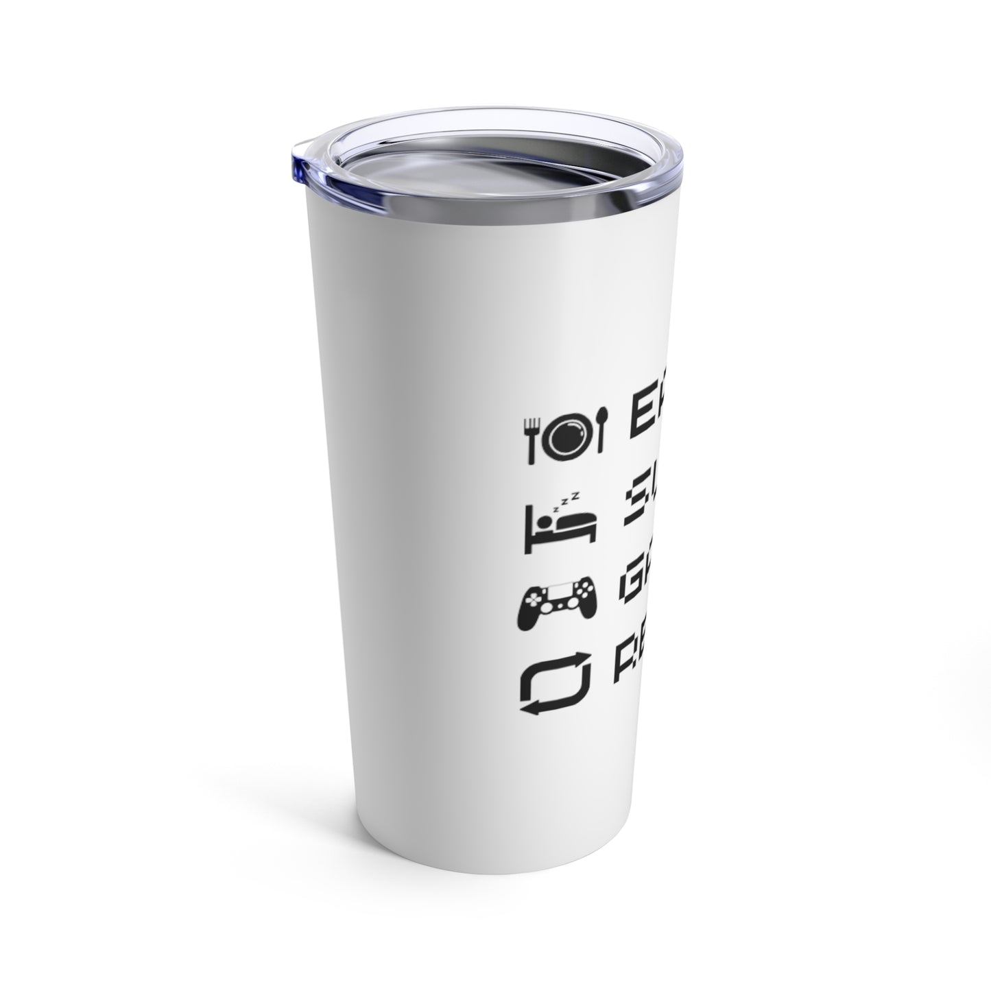 Gamer Life White Tumbler 20oz