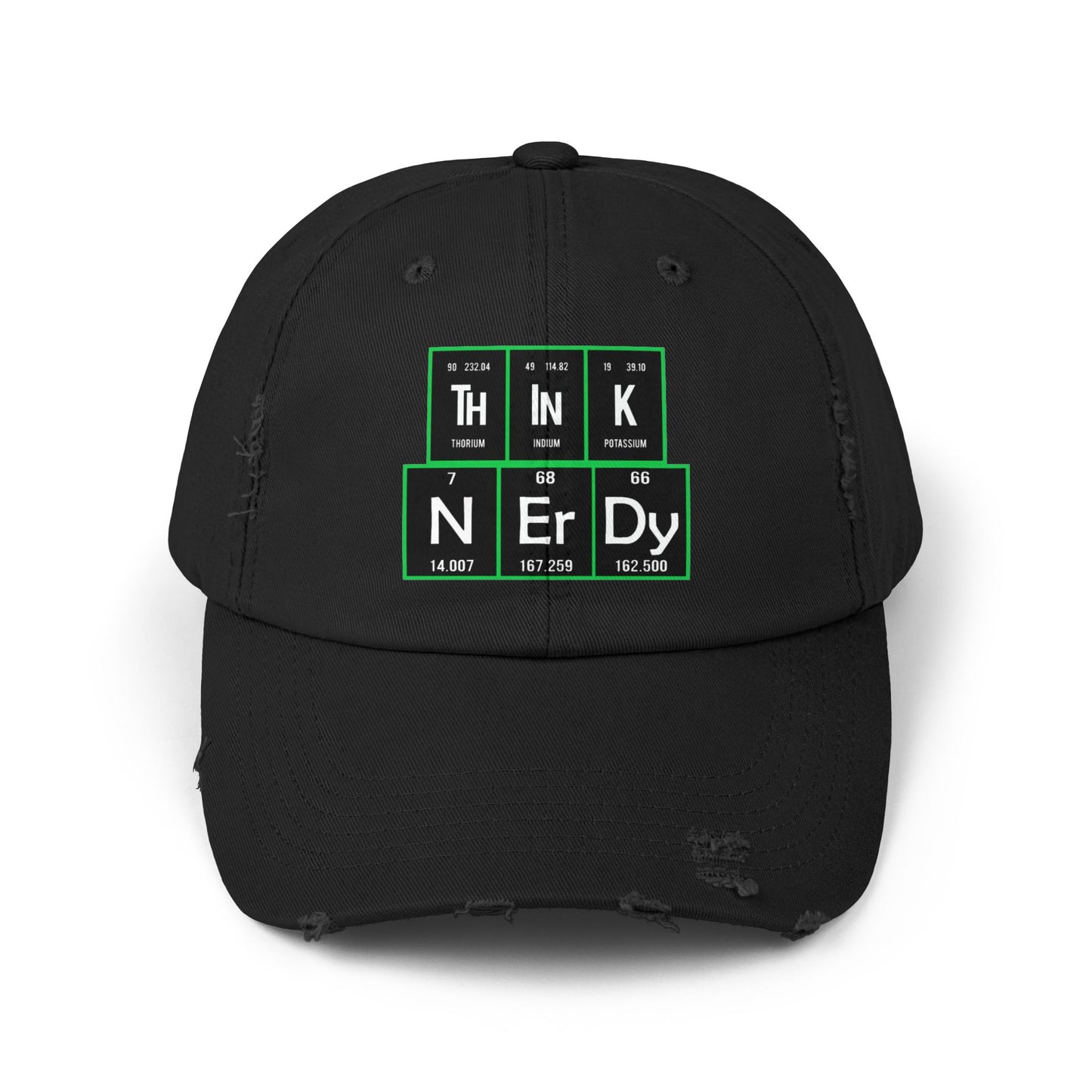 Think Nerdy Unisex Distressed Cap