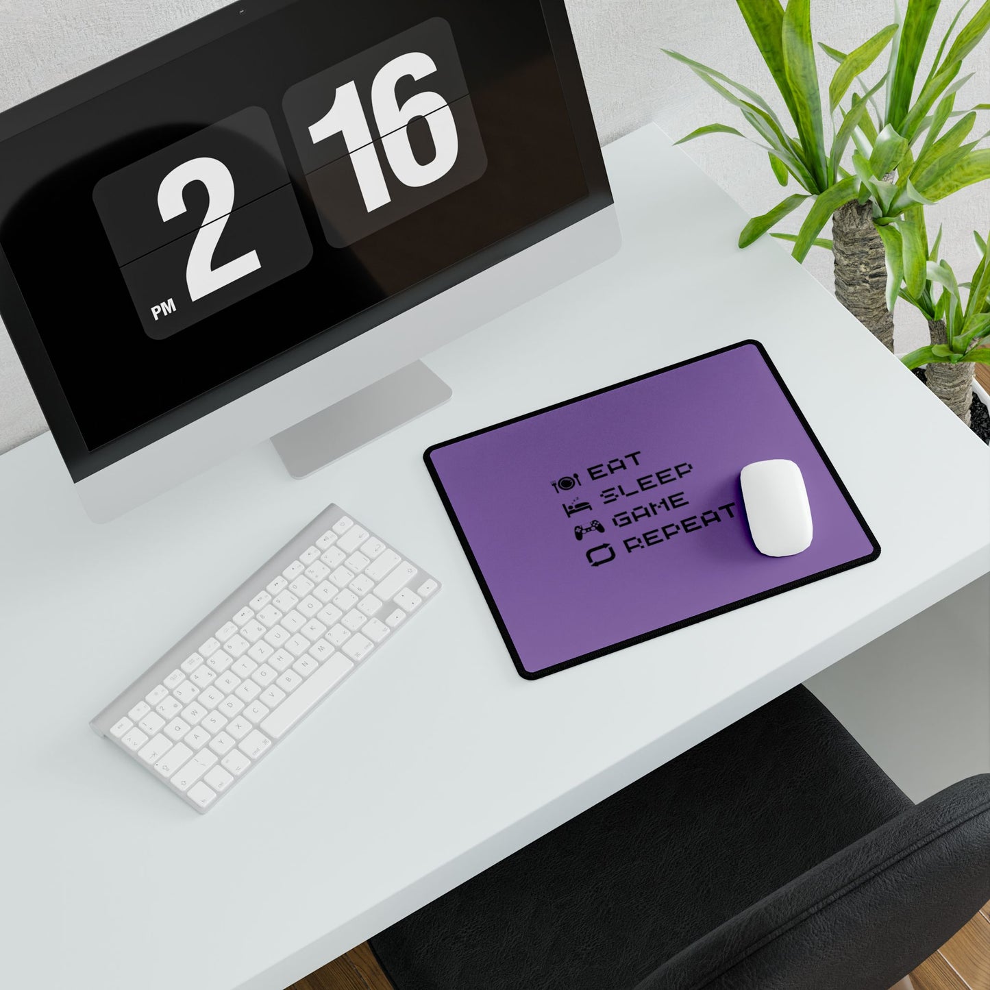 Gamer Cycle Desk Mat Purple