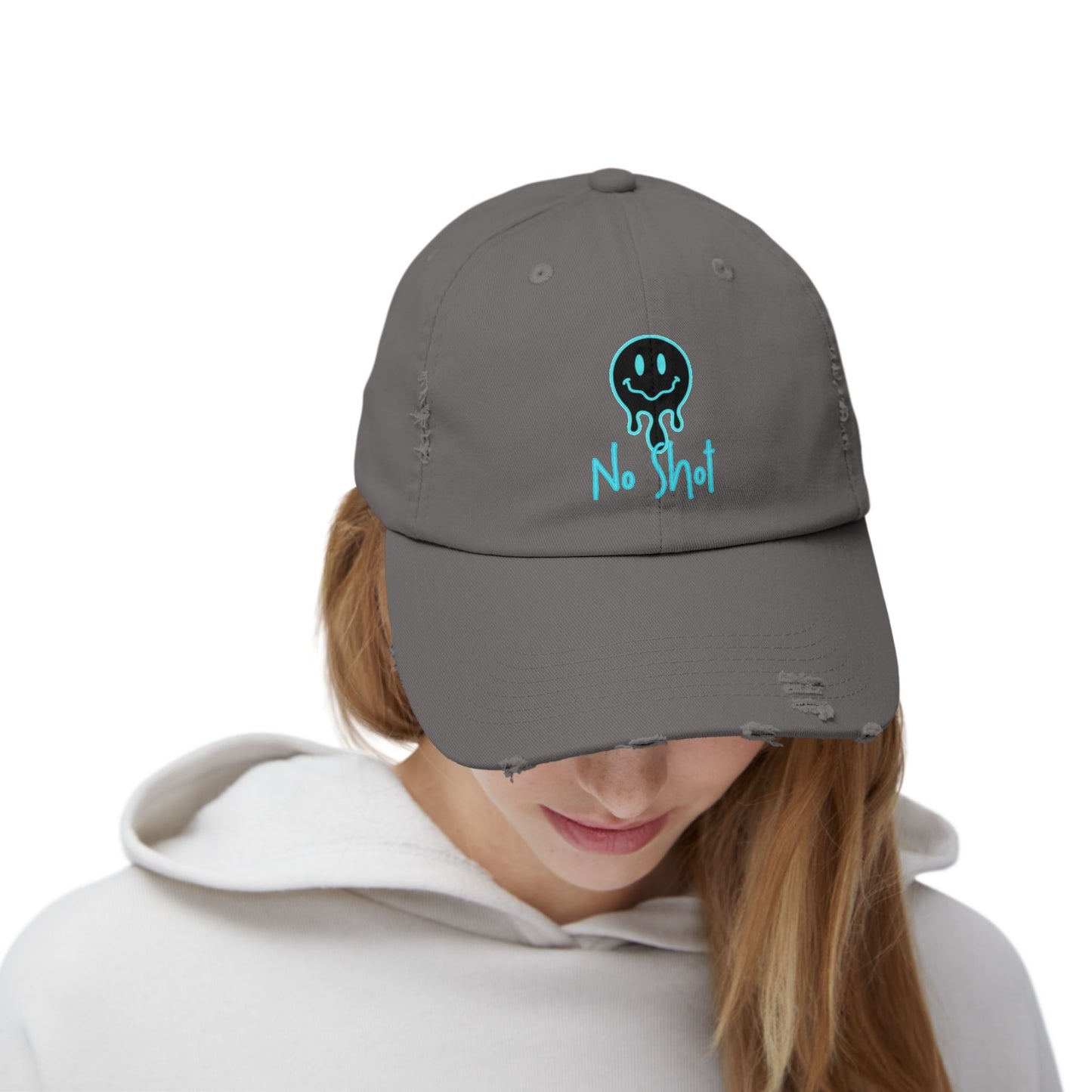 No Shot Unisex Distressed Cap