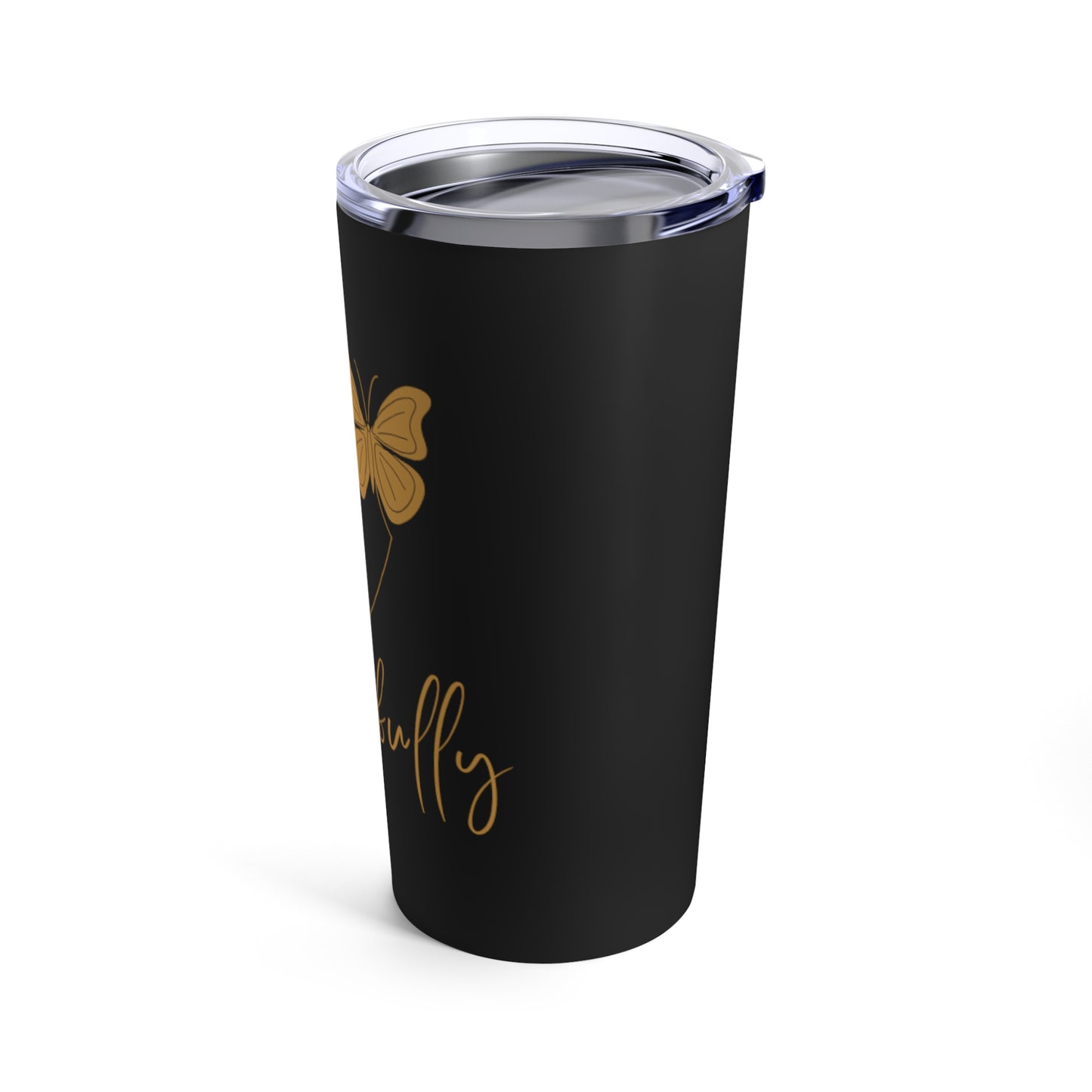 Live Beautifully Black Tumbler 20oz