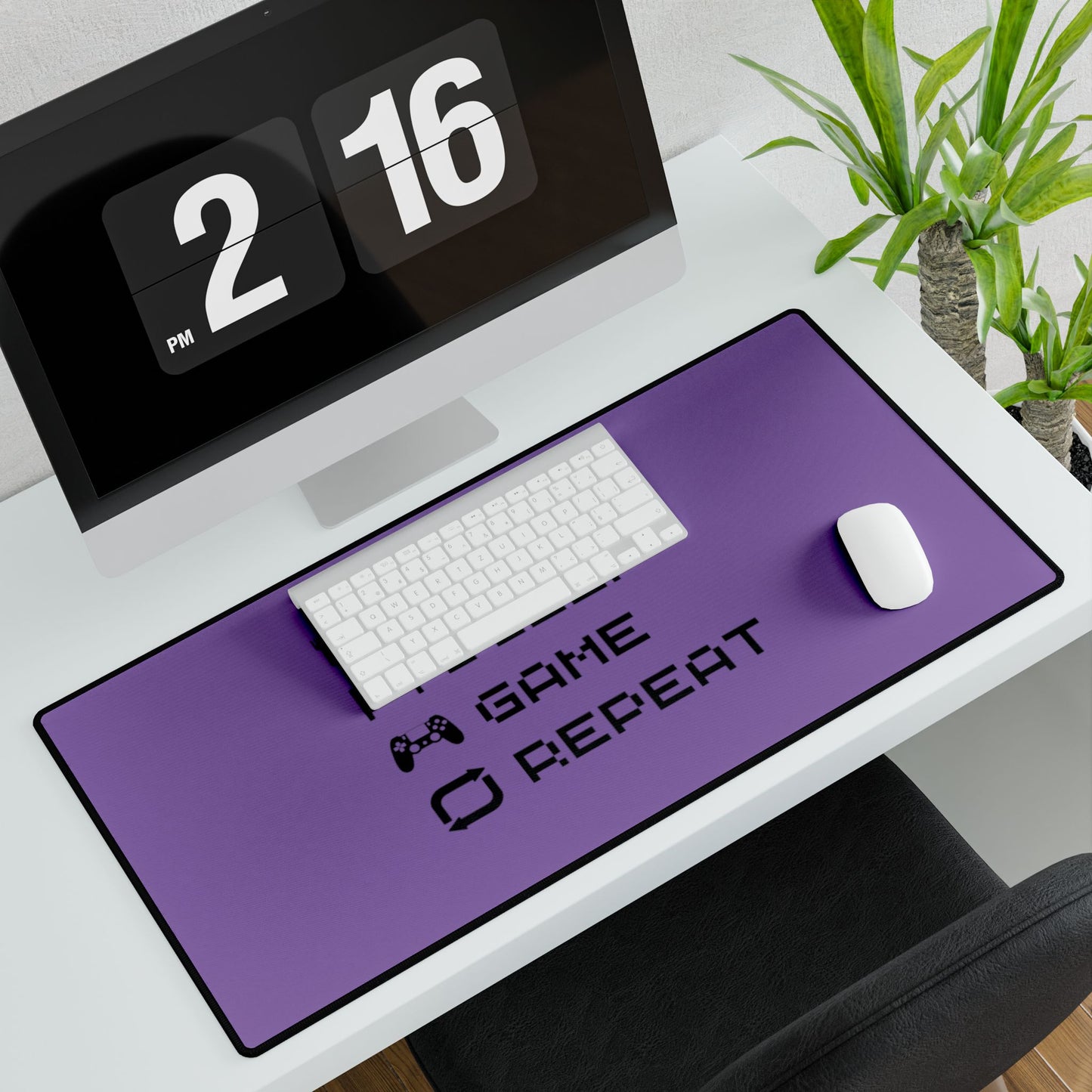 Gamer Cycle Desk Mat Purple