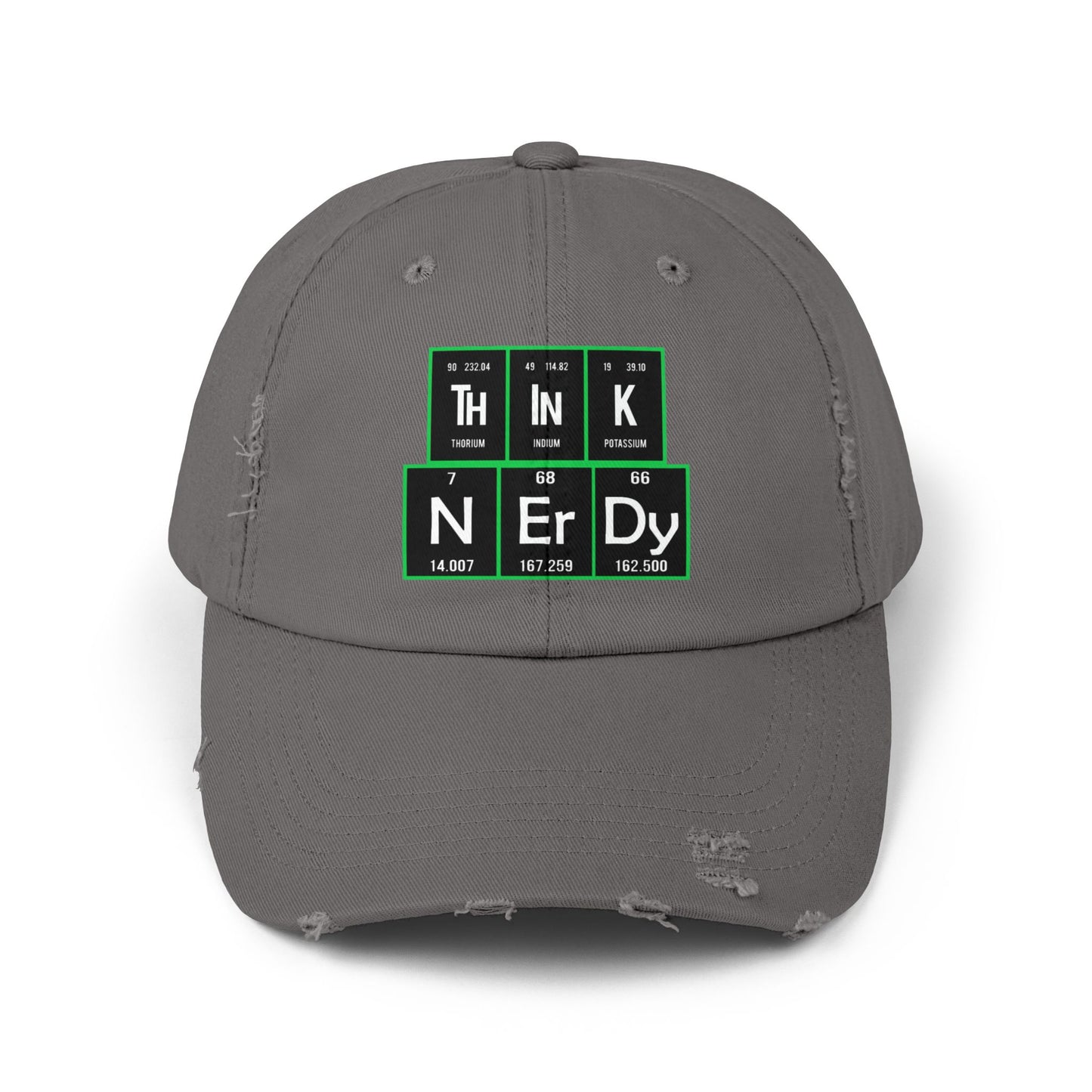 Think Nerdy Unisex Distressed Cap