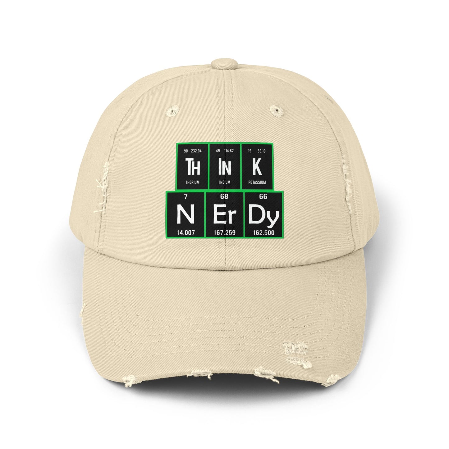 Think Nerdy Unisex Distressed Cap